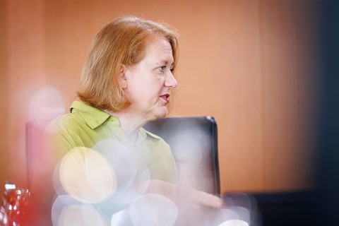 Lisa Paus, Federal Minister for Family Affairs, Senior Citizens, Women and Youth, pictured at the