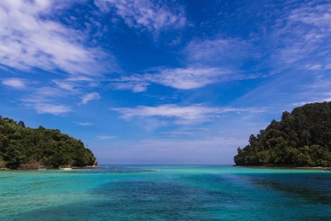 Two small islands located close to each other