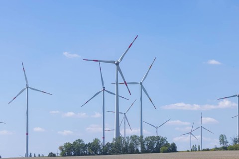 Hochheim wind farm, Wangenheim, Thuringia, Germany, Europe