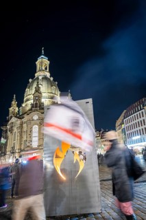 To mark 13 February and the destruction of Dresden in the Second World War, the small right-wing
