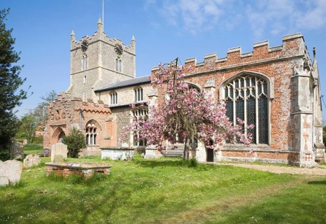 St Mary's parish church, Bures, Suffolk, England, United Kingdom, Europe