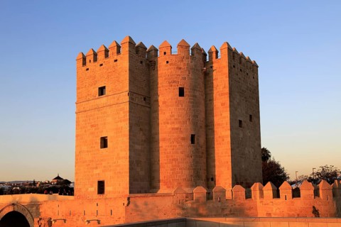 Torre de la Calahorra medieval tower and Roman bridge, Cordoba, Spain, Europe