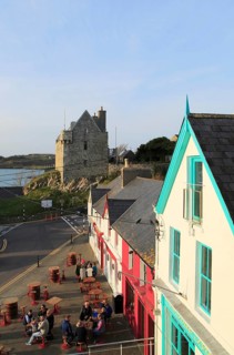 Historic buildings and castle, Baltimore, County Cork, Ireland, Irish Republic, Europe