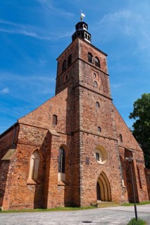 St Mary's Church in the old town of Gardelegen. Hanseatic town of Gardelegen, Saxony-Anhalt,