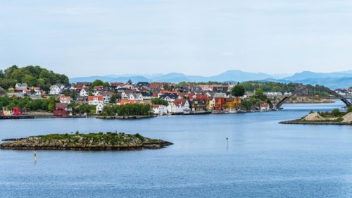 View of STAVANGER, FjordSailing, Stavanger, Boknafjorden, Norway, Europe