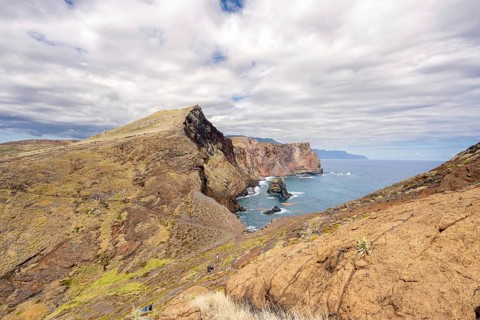 Hiking trail PR 8 on the Vereda Ponta de São Lourenço, Caniçal, Madeira, Portugal, Europe