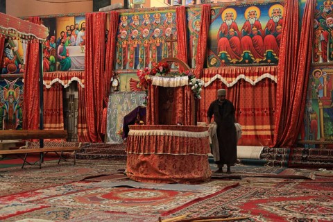 Europia district, Debre Lebanon, Lipanus Monastery, place of pilgrimage, sanctuary, Ethiopia,