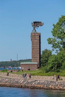 Submarine memorial, Möltenort, Heikendorf, Schleswig-Holstein, Germany, Europe