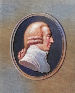 Adam Smith, 1723-1790, English social philosopher. From the book Gallery of Portraits, 1833,