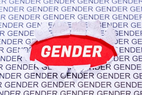 Gender as a symbol for gender-appropriate language Communication concept in