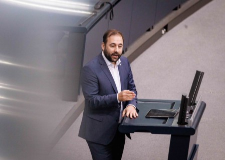 Johannes Schraps (SPD), recorded during a speech on the euro balance sheet in the German Bundestag