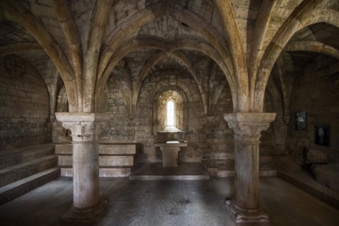 Romanesque Cistercian monastery, Abbaye du Thoronet, Département Var, Provence-Alpes-Côte d'Azur,
