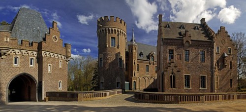 Paffendorf Castle, popular excursion destination, Bergheim, Rhine-Erft district, Rhenish lignite