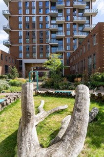 De Groene Kaap residential complex, in the Rotterdam Feijenoord district, on the Maashaven,