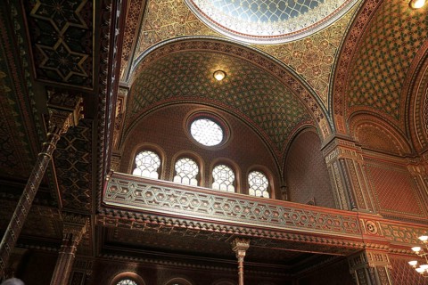 Interior view, Spanish Synagogue in the Josefstadt district of Prague, Czech Republic, Europe