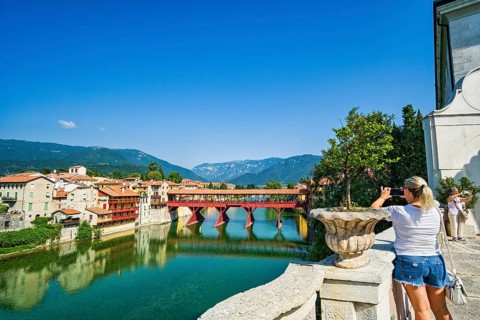 Ponte degli Alpini, Bassano del Grappa, Veneto, Italy, Europe