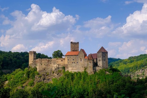 Hardegg Castle, Hardegg, Thaya Valley, Thaya Valley, Weinviertel, Lower Austria, Austria, Europe