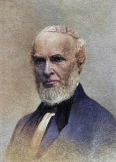 John Greenleaf Whittier (1807-1892), American poet, born in Haverhill, Massachusetts. A Quaker and