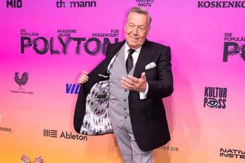 Roland Kaiser on the red carpet in front of the Polyton 2024 award ceremony in Berlin's Atelier
