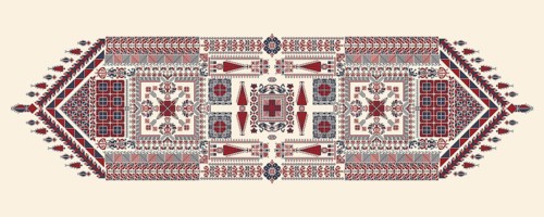 Tatreez, decorative Palestinian embroidery symbol