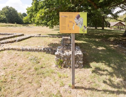 Roman villa remains at Littlecote House Hotel, Hungerford, Berkshire, England, UK