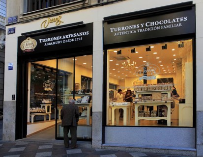 Torrons Vicens, Turrones Y Chocolates, nougat and chocolate shop, Madrid city centre, Spain, Europe