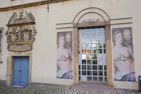 Brake Castle, entrance to the Weser Renaissance Museum, Lemgo, North Rhine-Westphalia, Germany,