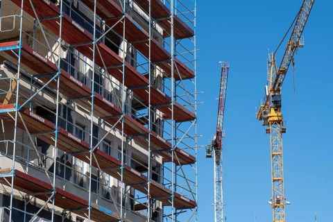 Major construction site Parc Durant, on Henri-Dunant-Strasse in Essen-Rüttenscheid, where 298