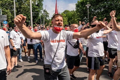 Demonstration against the planned assembly law in North Rhine-Westphalia, in Düsseldorf, various