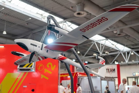 Interschutz 2022 trade fair in Hanover, the world's largest trade fair for fire, rescue and