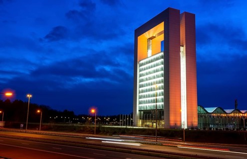 Innovatoren high-rise, in Venlo, on the A73 motorway used by the Province of Limburg and the