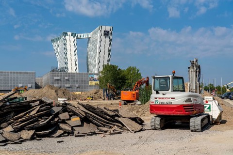 The Bella Sky Hotel, four-star hotel, at the Bella Centre complex, in the Ørestad district, many