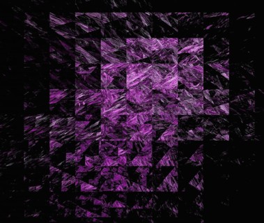 Abstract geometric fractal background on the black, computer generated graphics
