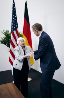 Christian Lindner (FDP), Federal Minister of Finance, meets Janet Yellen, Secretary of the Treasury
