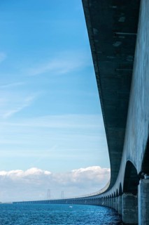 Storebæltsbro Nyborg, Sund Bridge Fyn-Sjælland, Fyn-Sealand, railway and motorway bridge, Great