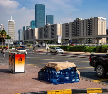 Dubai, Downtown skyscrapers and Sheik Zayed Road, United Arab Emirates, Middle East, Asia