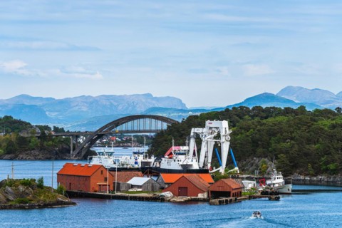 View of STAVANGER, FjordSailing, Stavanger, Boknafjorden, Norway, Europe