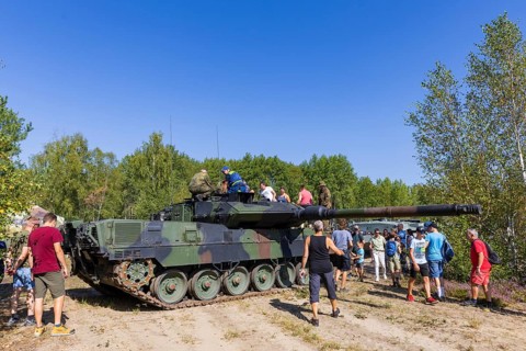 The Oberlausitz military training area opened its Tor tor to thousands of visitors for the Open Day