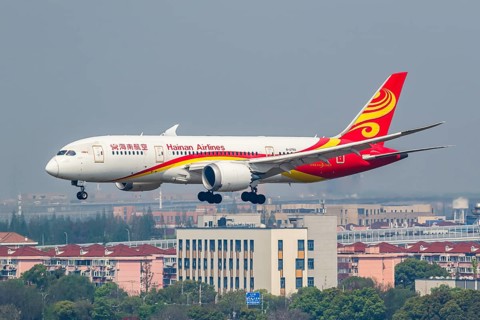A Boeing 787-8 Dreamliner aircraft of Shanghai Airlines with the registration number B-2750 at