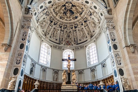Interior view, Trier Cathedral, UNESCO World Heritage Site, Trier, Rhineland-Palatinate, Germany,