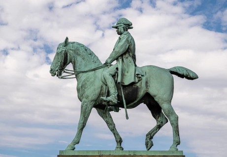 Equestrian statue of Christian IX by Anne Marie Carl-Nielsen, Christiansborg Palace, seat of the