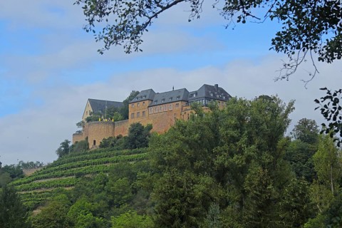 Ebernburg Castle, Bad Münster am Stein-Ebernburg, Bad Kreuznach, Rhineland-Palatinate, Germany,