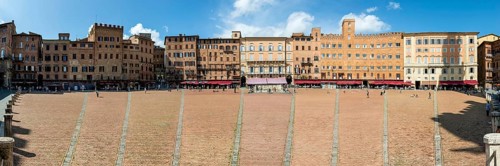 Piazza del Campo, panorama, architecture, old town, historical, Siena, Tuscany, Italy, Europe