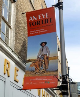Poster advertising photography exhibition An Eye For Life by John Ferguson, Ipswich, Suffolk,