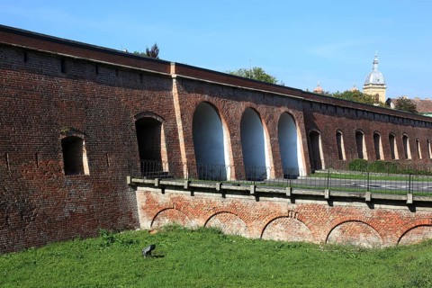 Outer wall of the bastion, fortress, Romania, Banat, Timisoara, Timisoara, Europe