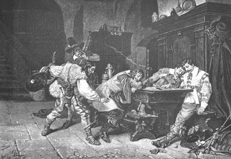 As won so torn, the money won in the card game is stolen from the sleeping soldier, Historical,