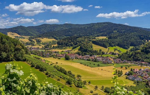 Landscape, Glottertal, Village, Black Forest, Germany, Europe