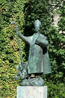 Statue of St Theodul, Sion, Sion, Valais, Switzerland, Europe