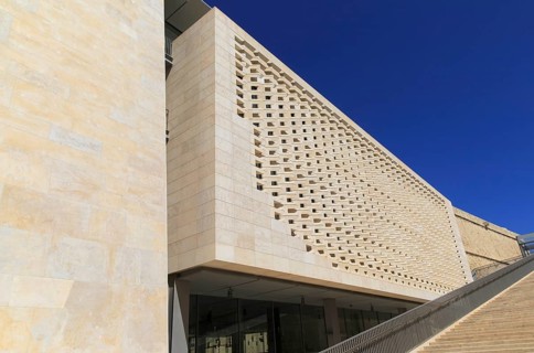 New Parliament Building designed by Renzo Piano, Valletta, Malta completed 2015