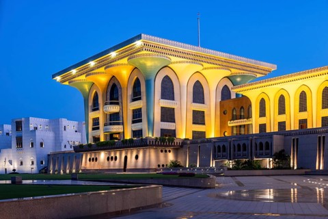 Sultan's Palace, Al Alam Palace, Muscat, Oman, Asia